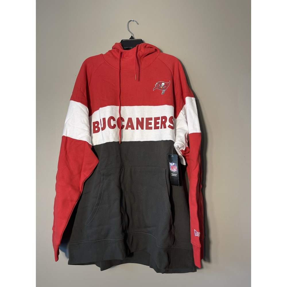 Tampa Bay Buccaneers Men's Hoodie Sweatshirt Big & Tall Sz 4XL NWT  Red/white